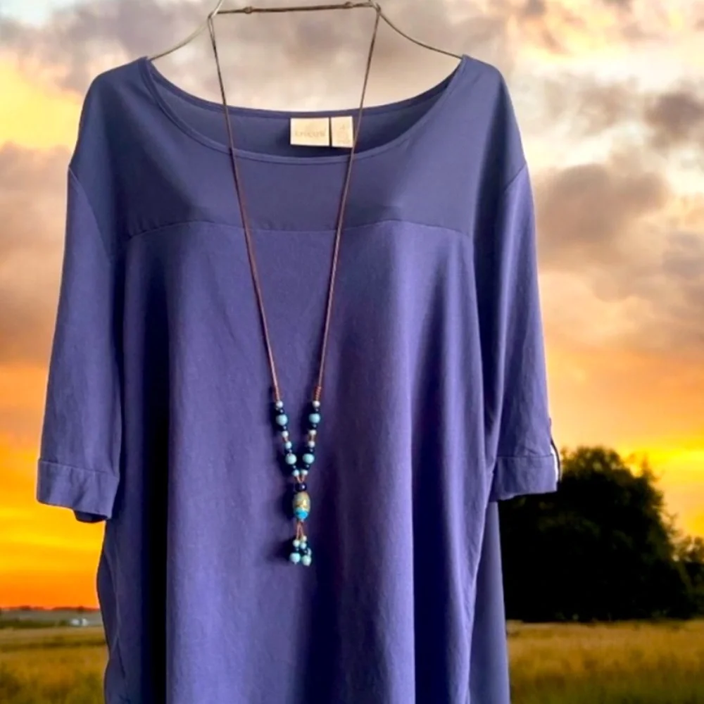 1pc Vintage Ethnic Style Boho Handwoven Ceramic Beaded Adjustable‎ Necklace